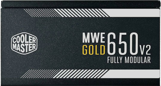 CoolerMaster MWE Gold 650 rev. 2.0 650W Black Computer Power Supply Full Modular 80 Plus Gold
