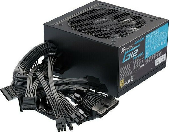 Seasonic G12 GC 650W Black Computer Power Supply Full Wired 80 Plus Gold