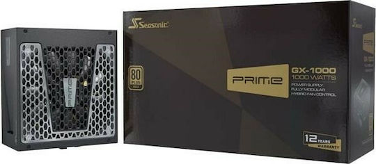 Seasonic Prime GX 1000W Μαύρο Τροφοδοτικό Υπολογιστή Full Modular 80 Plus Gold