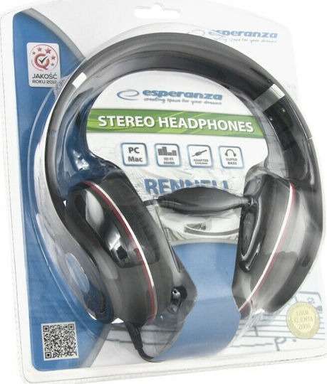 Esperanza EH141 Renell Жични Over Ear Слушалки Черни
