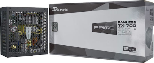 Seasonic Prime TX 700W Μαύρο Τροφοδοτικό Υπολογιστή Full Modular 80 Plus Titanium