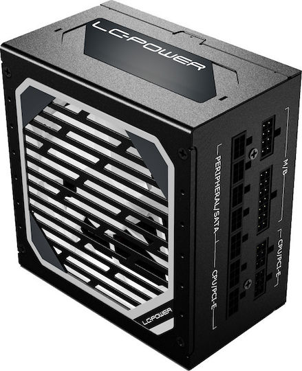 LC-Power LC6750M rev. 2.31 750W Черен Компютърно захранване Пълен модул 80 Plus Gold