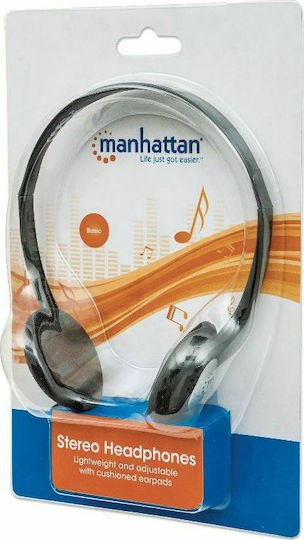 Manhattan 177481 Wired On Ear Headphones Black