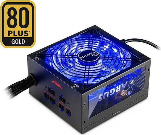 Inter-Tech Argus RGB-650W CM II 650W Черен Компютърно захранване Полумодулни 80 Plus Gold