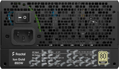 Fractal Design Ion Gold 850W Μαύρο Τροφοδοτικό Υπολογιστή Full Modular 80 Plus Gold