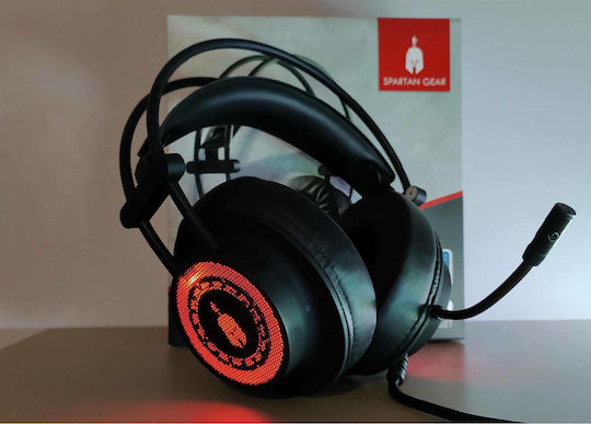 Spartan Gear Phoenix 2 Über Ohr Gaming-Headset mit Verbindung 3,5mm / USB Schwarz