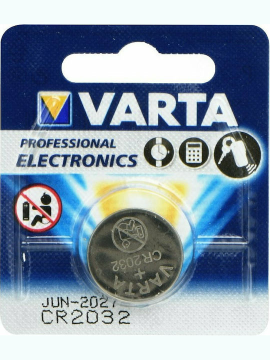 Varta Professional Electronics Μπαταρία Λιθίου Ρολογιών CR2032 3V 1τμχ