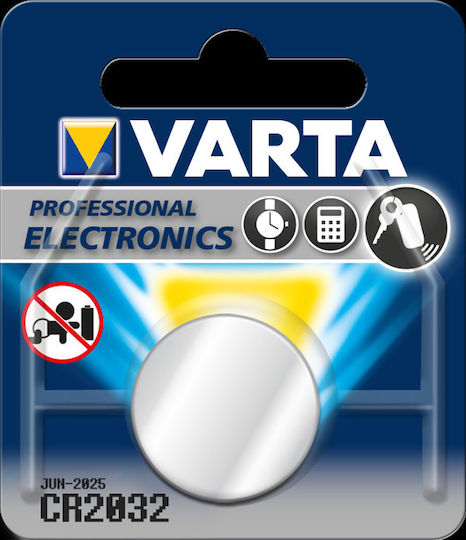 Varta Professional Electronics Lithium Watch Battery CR2032 3V 1pcs