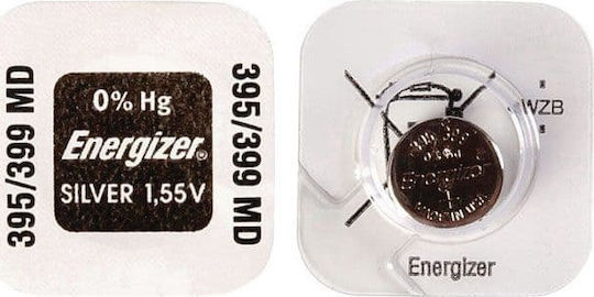 Energizer 395/399 Μπαταρία Silver Oxide Ρολογιών SR57 1.55V 1τμχ