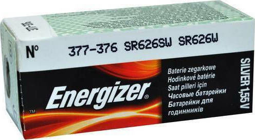 Energizer 377 Batterie Silber-Oxid für Uhren SR66 1.55V 1Stück