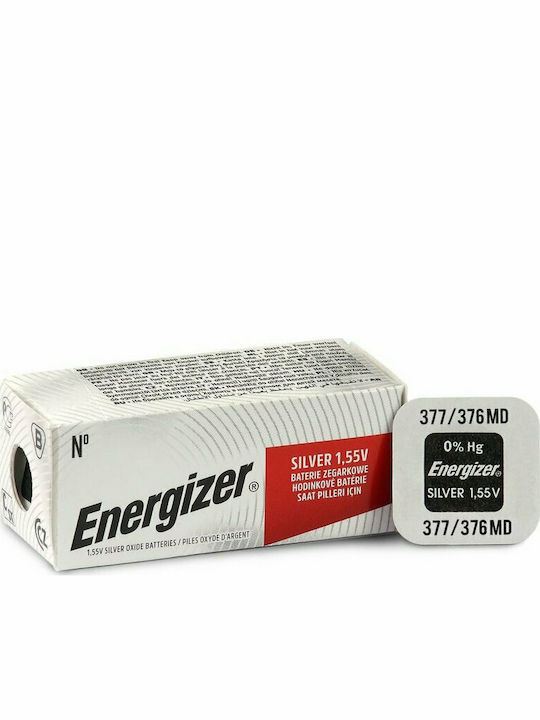 Energizer 377 Silver Oxide Watch Battery SR66 1.55V 1pcs