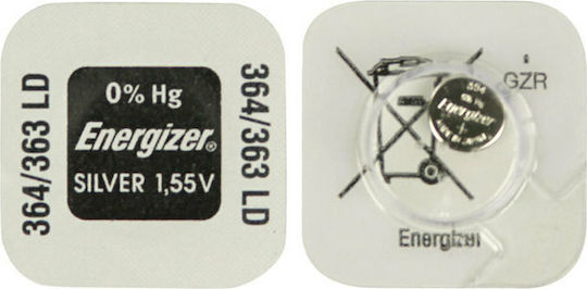 Energizer 364/363 Batterie Silber-Oxid für Uhren SR60 1.55V 1Stück