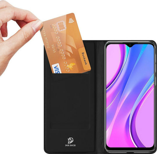 Dux Ducis Skin Pro Book Δερματίνης Μαύρο (Redmi 9)