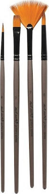 Mont Marte Gallery 4 Paint Brush Set No4 / No7 / No8 4pcs