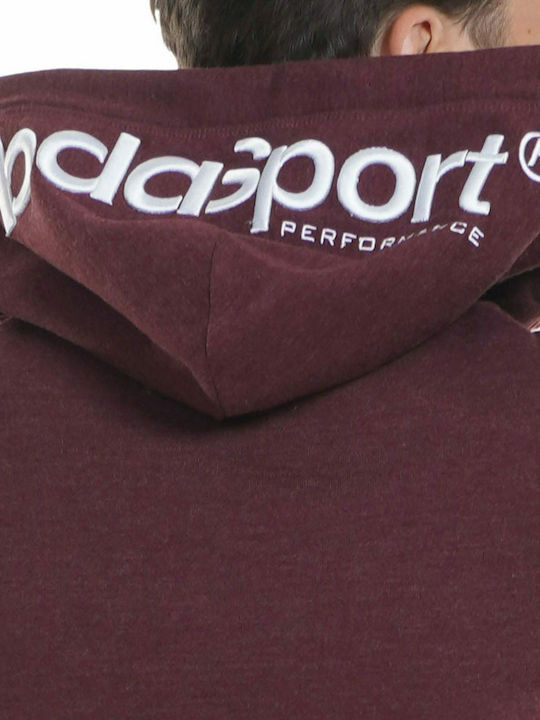 Ζακέτα με Κουκούλα Maroon