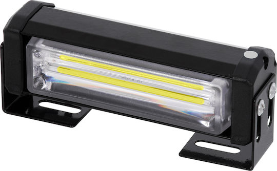 GloboStar Μπάρα Σήμανσης Αυτοκινήτου LED 10 - 30V Αδιάβροχη 13cm με Λευκό Φωτισμό