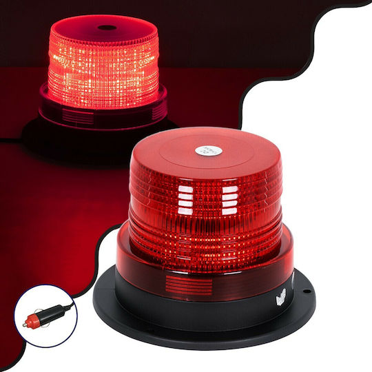 GloboStar Car Beacon LED 12 / 24V Waterproof with Red Lighting