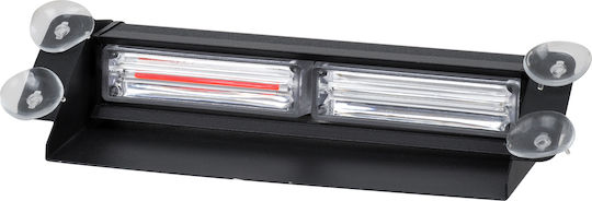 GloboStar Car LED Emergency Light Bar 10 - 30V Waterproof 25.5cm With Red / Blue Lighting