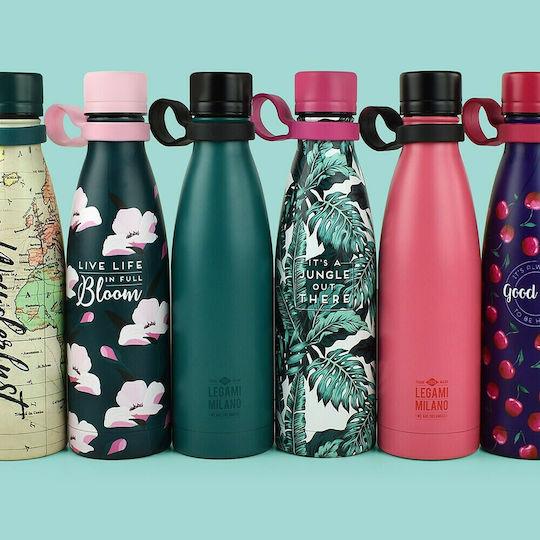 Legami Milano Hot&Cold Recyclable Stainless Steel BPA Free Thermos Bottle 500ml After Rain With Handle