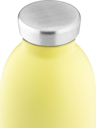 24Bottles Clima Stainless Steel Thermos Bottle BPA Free 500ml Yellow