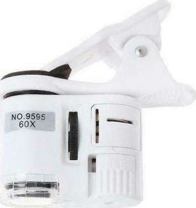 CM1085 Phone Camera Lens Set Microscope 60x in Silver Colour