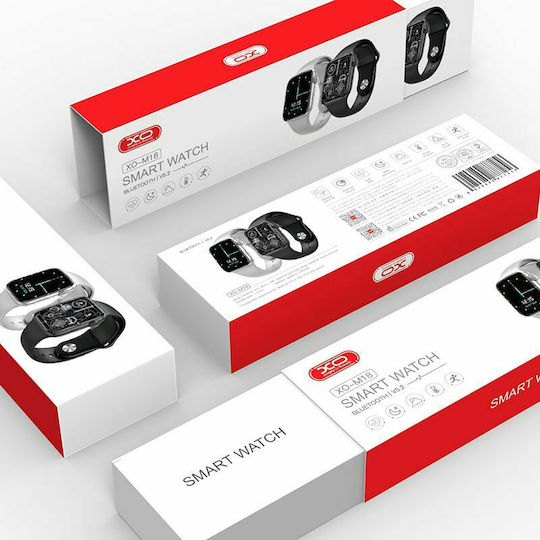 XO M18 Smartwatch with Heart Rate Monitor (Black)