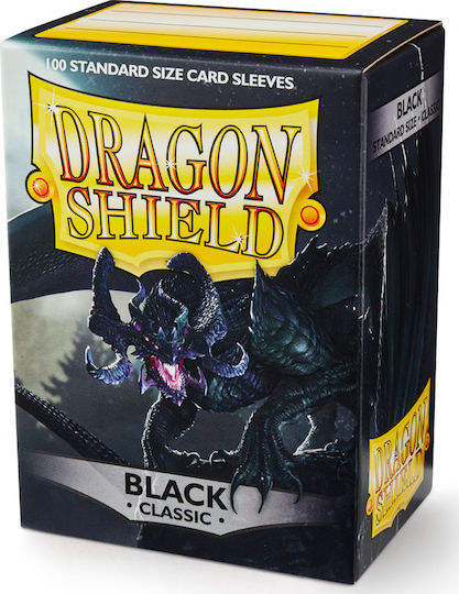 Dragon Shield Dragon Shield Black Classic Card Sleeves Standard Size 100τμχ Black ART10002