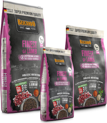 Belcando Finest GF Lamb 4kg Dry Food Grain Free for Adult Dogs of Small & Medium Breeds with Lamb