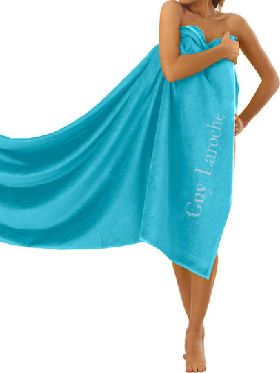 Guy Laroche Oceano Cotton Turquoise Beach Towel 170x80cm