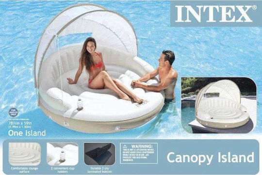 Intex Aufblasbare Meeresmatratze Für 2 Personen Mit Griffen Weiß 150cm