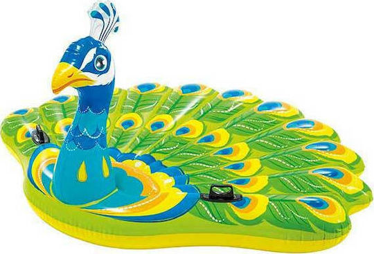 Intex Peacock Island Kid's Inflatable Ride On with Handles Green 193x163cm