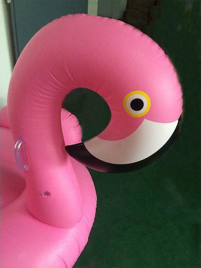 Φουσκωτό Ride On Θαλάσσης Flamingo με Χειρολαβές Ροζ 200x200cm