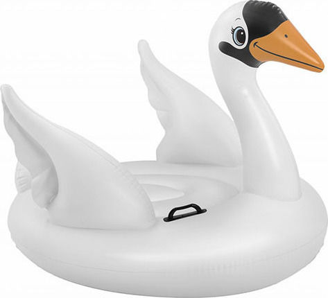 Intex Swan Ride On Kid's Inflatable Pool Ride On Swan with Handles White 130x102cm