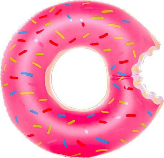 Bigmouth Φουσκωτή Σαμπρέλα Θαλάσσης Donut Ροζ 120x120cm