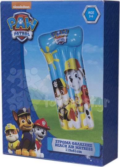 Gim Paw Patrol Jungen Kinder-Equipment Aufblasbares Pool-Luftmatratze 119x61cm