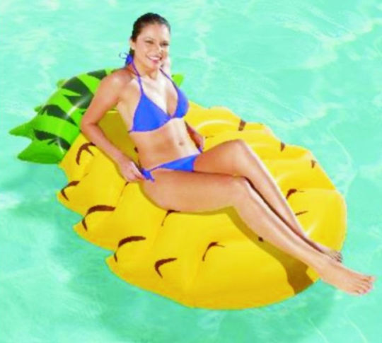 Aufblasbare Getränkekoffer Ananas Gelbe 25x19cm