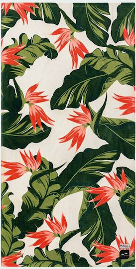 Slowtide Mauka Cotton Beach Towel 152x76cm -White