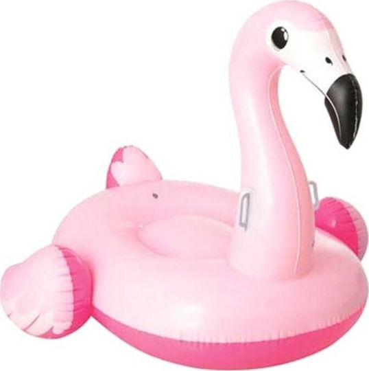Bestway Saltea Gonflabilă Pentru Copii Ride On Flamingo Cu Mânere Roz 145x121cm