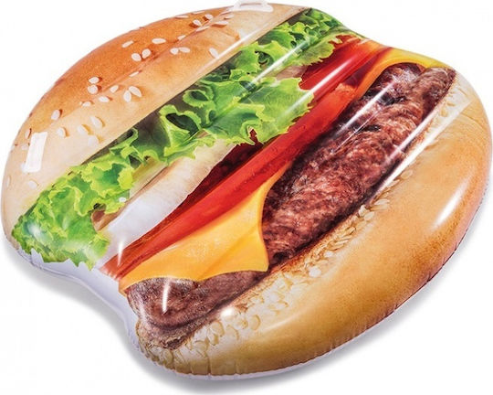 Intex Hamburger Island Inflatable Sea Mattress with Handles 145x142cm
