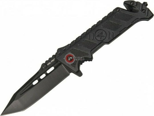 Mil-Tec Star Survival Pocket Knife Black Car