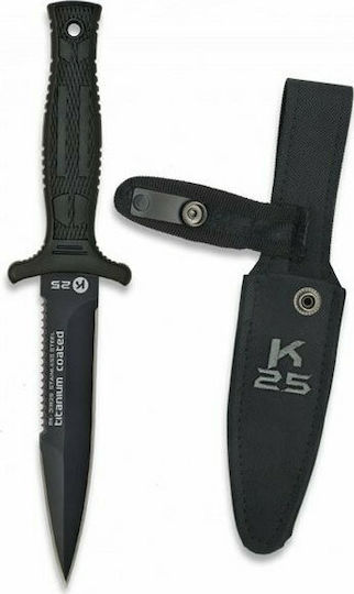 K25 Titanium Coated Messer Schwarz in Hülle