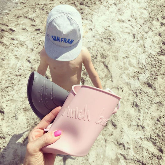 Scrunch Frisbee Σιλικόνης Ροζ με Διάμετρο 16 εκ.