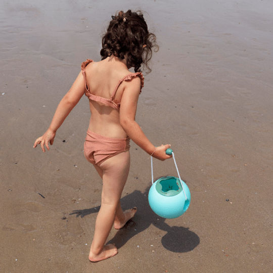 Quut Ballo Beach Bucket made of Plastic Blue