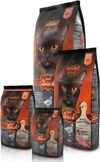 Leonardo Adult Duck Dry Food for Adult Cats with Duck / Rice 0.4kg