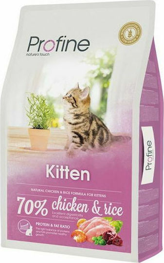 Profine Kitten Dry Food for Young Cats with Chicken / Rice 0.3kg