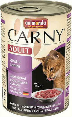 Animonda Carny Adult Wet Food for Adult Cats In Can with Lamb / Beef 1pc 400gr