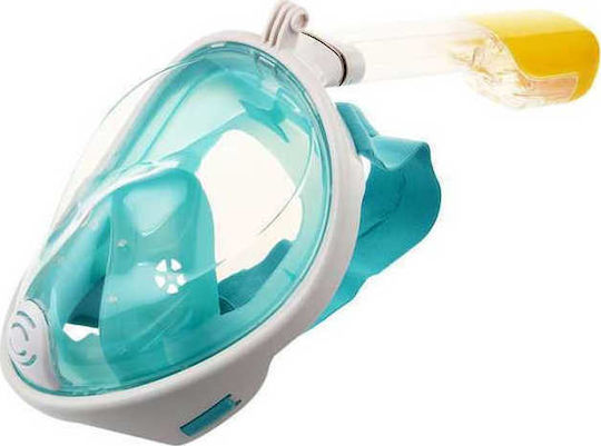 BlueMar Μάσκα Θαλάσσης Σιλικόνης Full Face Ninja Free Breath Πράσινη