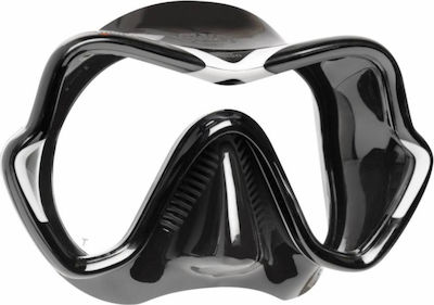 Mares Silicone Diving Mask One Vision Black/White Black