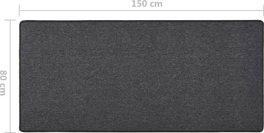 vidaXL Αντιολισθητικό Χαλί Διάδρομος Ανθρακί 80x150cm