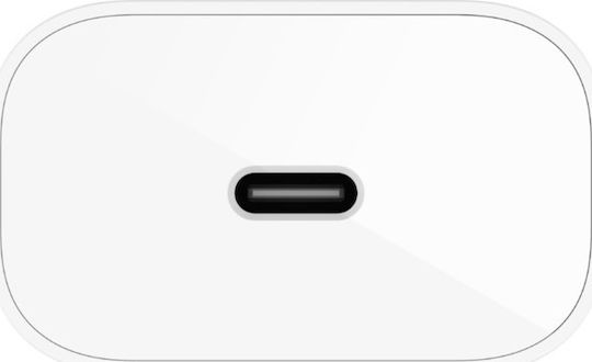 Belkin Charger with USB-C Port and Cable USB-C 25W Power Delivery Whites (Boost Charge WCA004VF1MWH-B6)